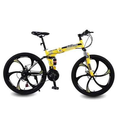 Adults 20 Lightweight Folding 26" Full Suspension 21 Speed Bike Aerobic Exercise Sports Folding Bike
