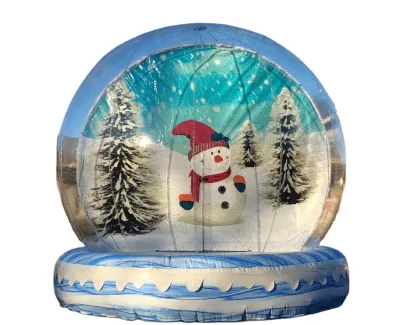 Customized Snow Globe Bounce House Transparent Bouncing Castle Kids Commercial Inflatable Bouncer for Kids and Adults Sale