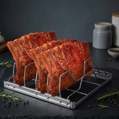 Hotsale BBQ Camping Stainless Steel Folding Grill Rack for Beef Ribs, Grilling Grill for Beef and Lamb Ribs, Outdoor Grill Rack