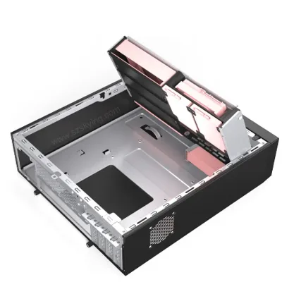 TFX Micro ATX Case with Double 3.0 USB Type C Port Card Reader Optional RGB Strip Panel for Desktop PC Tower Mini PC Cases