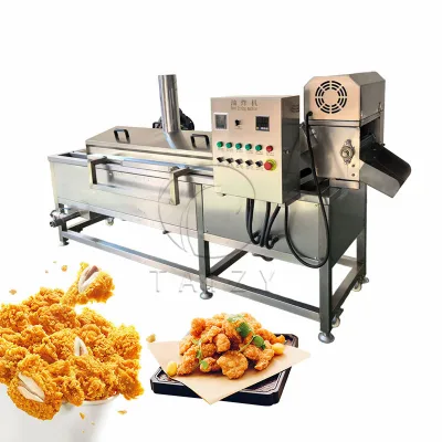 Commercial Continuous Frying Machine Fishcake Chicken Fingers Chicken Drumsticks Buffalo Wings Fryer