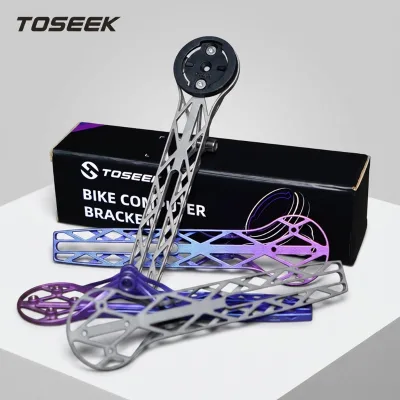 TOSEEK Bike GPS Mount Titanium Alloy Integrated Stem Mount Ultralight for Road Mountain Bicycle Cycling Accessories OEM ODM