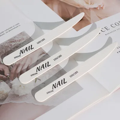 Professional Manicure Tool Wooden Nail File 100/180 Grit Double Sided Nail Files