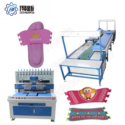 Supply PVC Slippers Shoes Pasting Machine Making Production Line Oven