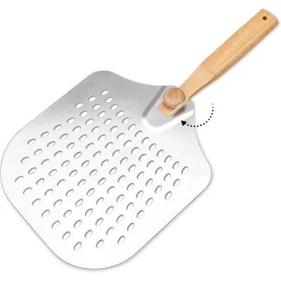 Foldable Pizza Peel Shovel Spatula Cake Lifter Paddle Baking Tray Folding Handle 2026 New Design Hot sale