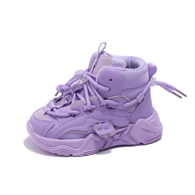 Children's Mesh Sneakers Waterproof Leather Dad Shoes