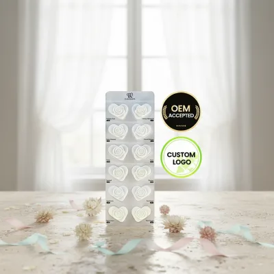 OEM ODM Professional 12 Pcs Heart Shape Day Night Anti-Aging Nourishing Whitening Moisturizing Firming Face Skincare Set Skin