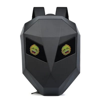 Iron Man LED Display Helmet Backpack Source Manufacturer's Product for Motorcycles Luggage Saddlebags Foreign Trade