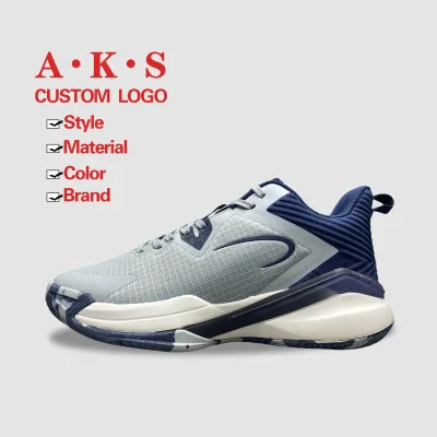 A.K.S. Shoe Manufacturer Breathable Outdoor Sneakers Boys Winter Sports Rubber PU Insole Men's High Top Basketball Shoes Custom