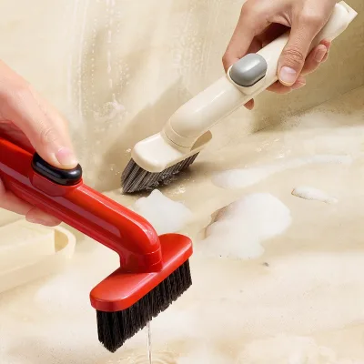 Multifunctional Bathroom Crevice Liquid-dispensing Cleaning Brush, Dead-corner-free Bathroom groove Gap Rotating Brush