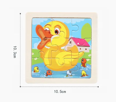 Hot Sale Factory Direct Early Education Wooden Puzzle Jigsaw Board Toy for Kids Preschool Learning Games
