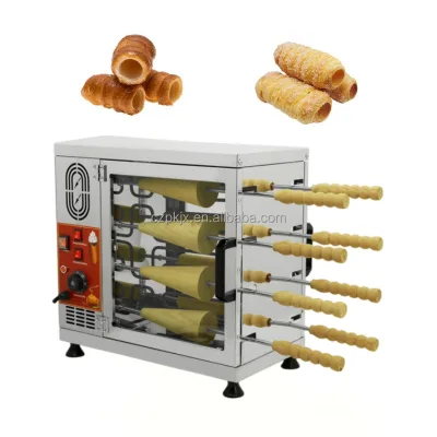 Commercial Bakery Equipment Chimney Bread Roll Maker Machine Chimney Cake Oven Electric Chimney Bread Baking Machine