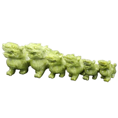 Lunar New Year Decoration 2024 Feng Shui Pixiu Chinese Feng Shui Decoration Pair of Pi Xiu Jade Wealth Feng Shui Lucky Items