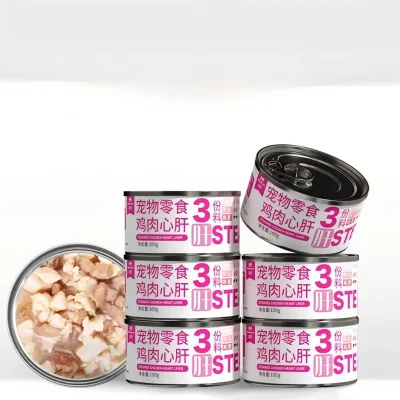 Dog Wet Food Production Line OEM Highdensity 400g 100% Natural Chicken Beef Salmon Tuna Flavor Pet Treat