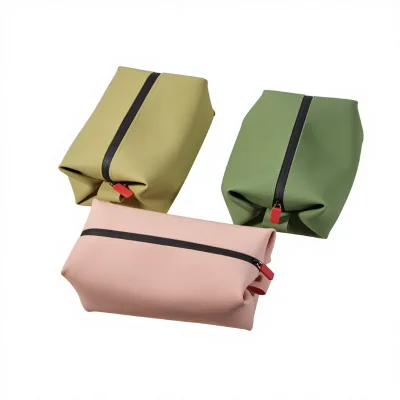 Wayhive Cross Border New Silicone Mould Portable Storage Bag Waterproof Travel Makeup Toiletry Large Capacity Custom Logo Model