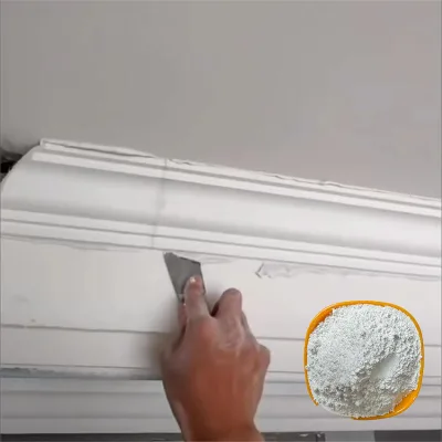 Natural High Strength Natural Gypsum Powder for Construction Real Estate Home Decor Plasters Board Cornice Mold