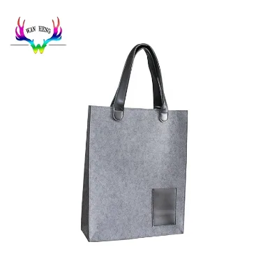 Classic Felt Shopping Tote Bag | Women Handbag with Reinforced Handles - OEM/ODM Custom Logo Available