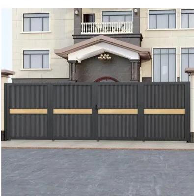 Luxury Aluminum Alloy Folding Garage Doors Modern Bifold Door System Finished for Villa Entry Residential Exterior Design