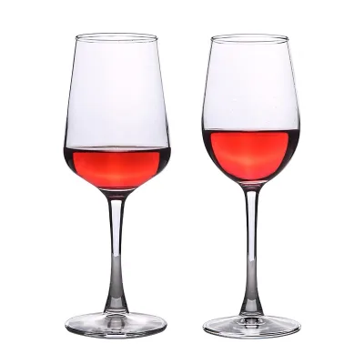 Hot Selling Drinking Glassware Bar Party Wine Cups Red Wine Glasses Cup Customized Logo Clear Modern Wedding Glasses No Metal