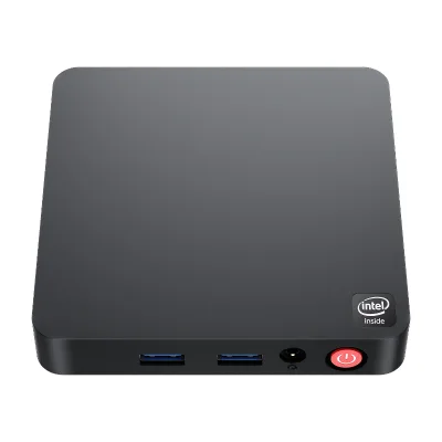 HFYD T4 Mini Computer Fanless Wake-On-LAN Supports 4K Dual 8GB/16GB DDR4 USB Gemini Lake N3350 Chip Linux/Windows OS Industrial SSD