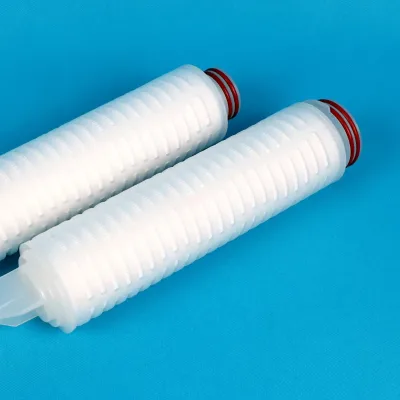 Water Filters 0.2 Micron PP Membrane Pleated Filter Cartridges Food & Beverage Polypropylene DOE 226 222 Fin/flat