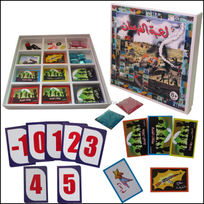 Customized Indoor Paper Table Games Board Game Pieces Game Board