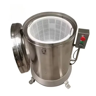 Commercial Automatic Stainless Steel Centrifugal Salad Fruit Vegetable Herbs Potato Food Lettuce Spinach Dewatering Machine