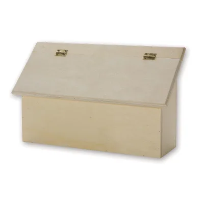 Unfinished Wooden Box Painted Wood Multifunction Letter Box for Art & Collectible Crafting