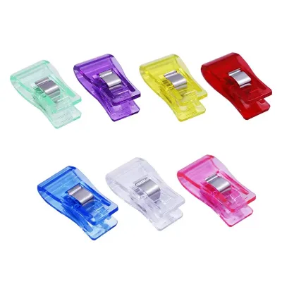 Multicolor Medium Sewing Clips Quilting Clips Fabric Quilting Craft Tools Multipurpose Plastic Clips for Sewing Binding