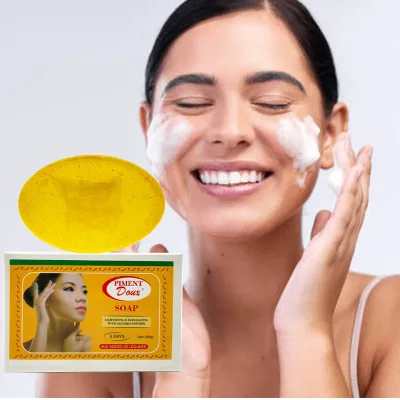 Piment Doux Lightening Soap Remove Sunburn Spots Exfoliating Rejuvenating the Growth of New Skin Repair Face & Body Soap