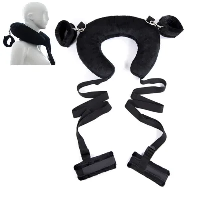 SM Restraints Kit,Wrist Thigh Leg Restraint System Hand & Ankle Cuff with Sponge Pillows Position Support Sling Sex Play