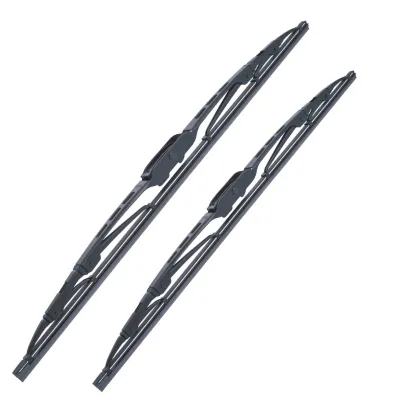 Traditional Metal Windshield Wipers with Universal U Hook Adapter Conventional Wiper