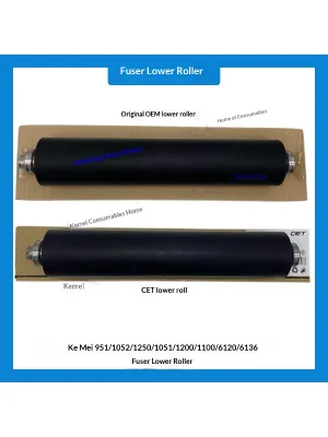 Konica Minolta 1250 1052 1200 951 1100 61206136 Fuser Lower Roller Pressure Roller with Bearing Made in China