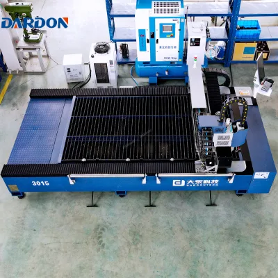 CNC 3015 Fiber Laser Cutting Machine Automatic Cypcut 6000W 4-Axis Single Table for Metal Sheet Carbon Steel Stainless Steel
