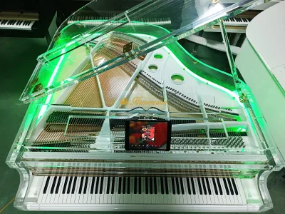 Crystal Acrylic Transparent Grand Piano Heinemann Transparent Acrylic Design, , Recording & Silent Mode