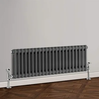 Minimalist Black Column 2 Heating Radiator 300*1010MM Size Wall-Mounted Column Radiator