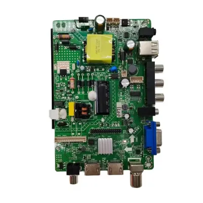 Africa Hot Sell Universal Lcd Led TV Mainboard 25W Power Digital T2S2 TNT DVB-C 32-43Inch LED TV Card for Television Assembly