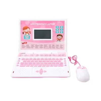 Interactive Kids Laptop With 120 Function Content for Preschool English Polish Dual Language Training