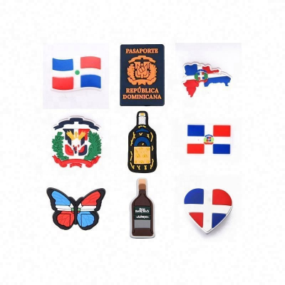Dominican Shoe Charms for Clogs Ornaments Backpack Dominica Shoe Charms Buckle Decoration Charms