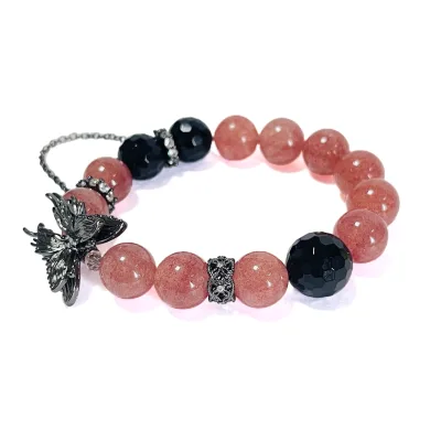 natural gemstone healing gemstone beads bracelet manifestation jewelry