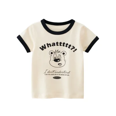 Casual Cute Toddler Girl Clothes Short Sleeves Tops Breathable Comfortable Baby Girl T Shirts