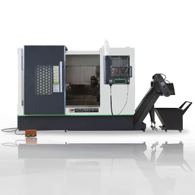 Chinese CNC Automatic TCK56 Spindle Wheel Lathe Machine GSK Control System Hydraulic Chuck Stepless Turning Center