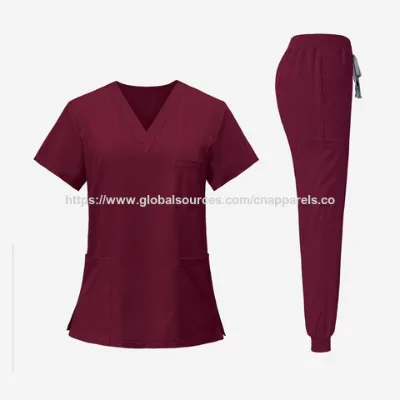 Stretchy Fabric 4 Way Stretchy Women's Scrubs Uniforms