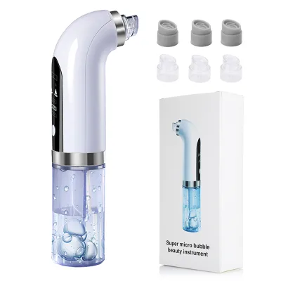 KKS Facial Lift Face Cleaner Electric Micro Small Bubble Water Cycle Acne Pimple Pore Waterproof Vacuum Skin Rejuvenation