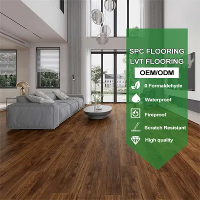High-End Custom Anti-Bacteria Soundproof Anti-Scratch Free Sample 4mm 5mm 6mm 7mm 8mm Spc Flooring Price