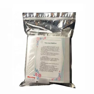 Threadart Tearaway Embroidery Stabilizer 240 sheets/pack For Machine Embroidery Available Styles of Cutaway, Washaway, Tearaway