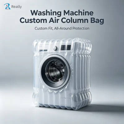 Inflatable Air Column Bags for Washing Machine Packaging Shockproof Protective Custom Shape Appliance Shipping OEM Wholesale