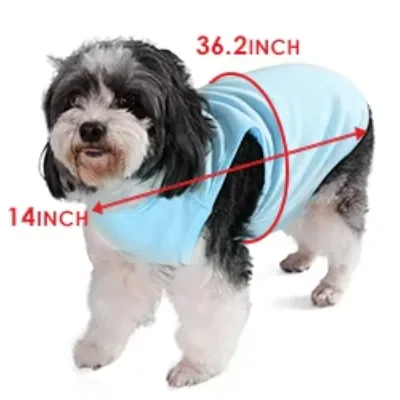Fabsub New Design 190gsm Polyester T Shirt Pet Custom Printing Clothes High Quality Sublimation Tank Top