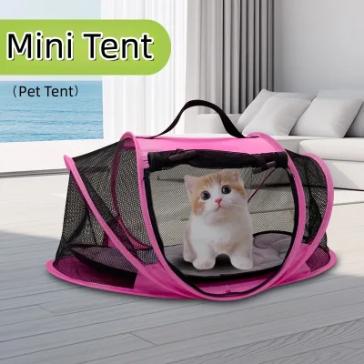 USMILEPET Best Seller Fabric Pet Tents Summer Mesh Portable House for Small Cats to Large Dogs Teddy-Friendly Foldable Camping