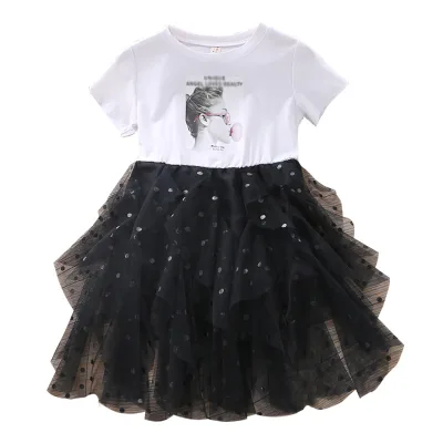 China Manufacturer Old Fashioned Fairy Veiled Girls Cotton Summer Dresses For Kids Of Online